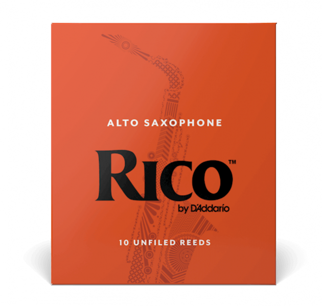 ♪ 美國 RICO 初學橘盒竹片 ♫ 10片裝 (中音ALTO)